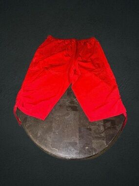 Vintage White Stag Y2K Red Ruched Capri Pants by White Stag